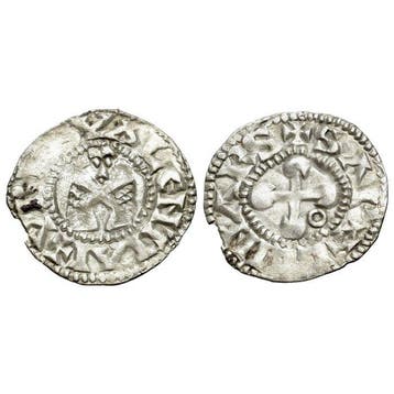 Frankrijk, Bisschoppen van Valence. Denier Ca. 1200-1300 AD.
