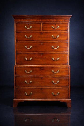 Chest-on-chest / Tallboy - Ladekast - Mahonie