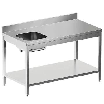 Cheftafel | STANDARD LINE EVO | RVS | Spoelbak (Links) |, Verzenden, Nieuw in verpakking