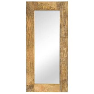 vidaXL Spiegel 50x110 cm massief mangohout, Verzenden