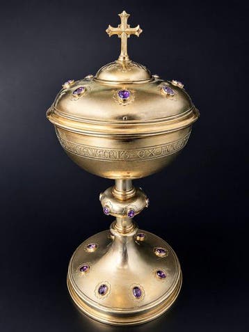 Ciborium - .950 zilver - 1850-1900 - Lesage - Parijs