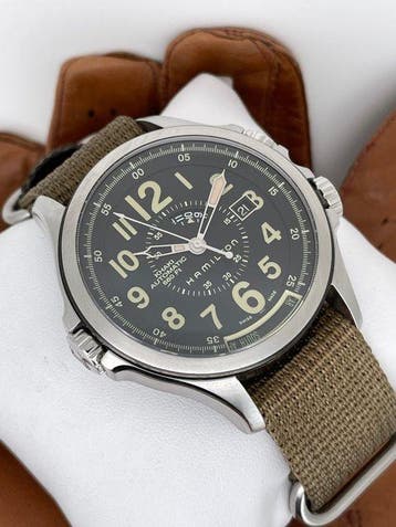 Hamilton - Khaki Navy GMT Automatic - Sans prix de réserve -
