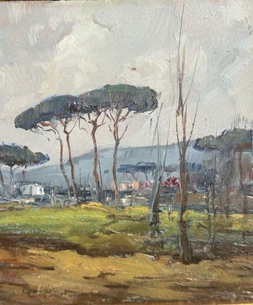 Giuseppe Casciaro (1863-1941) - Paesaggio