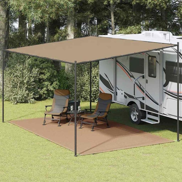 vidaXL Tenttapijt 300x600 cm taupe, Caravans en Kamperen, Tentaccessoires, Nieuw, Verzenden