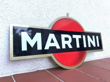 MARTINI Vermouth Bar - Reclamebord - Oud, vintage, origineel