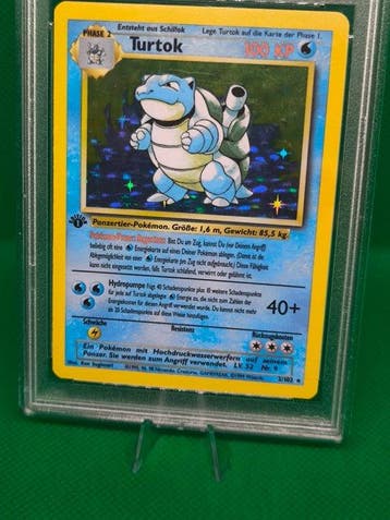 Pokémon - 1 Graded card - Turtok #2 Première édition, Foil -, Hobby & Loisirs créatifs, Jeux de cartes à collectionner | Pokémon