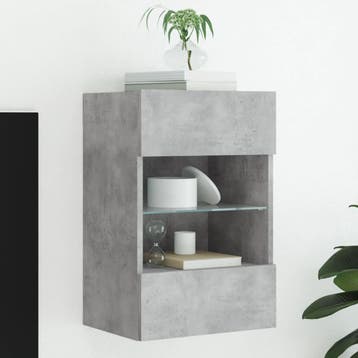 vidaXL Tv-wandmeubel met LED-verlichting 40x30x60,5 cm, Huis en Inrichting, Verzenden, Nieuw