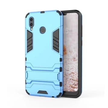 iPhone XS - Robotic Armor Case Cover Cas TPU Hoesje Blauw +, Verzenden