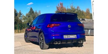FOX VW Golf 8 R eindpijpen rechts/links - 2x100 type 25 rech, Auto-onderdelen, Uitlaatsystemen, Verzenden, Nieuw