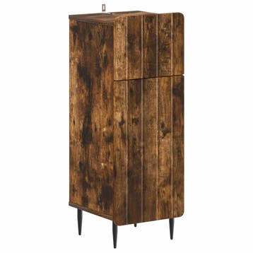 vidaXL Badkamer Opbergkast ZWOLLE Gerookt eiken 30 x 31 x, Verzenden, Nieuw