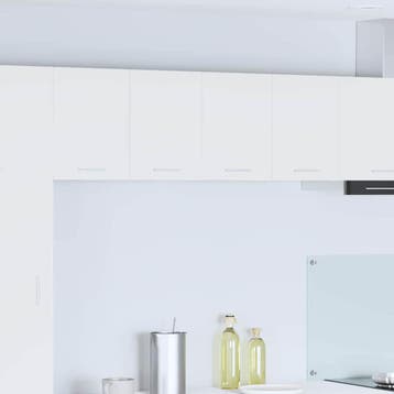 vidaXL Hangkast 2 st Wit Bewerkt hout, Verzenden, Nieuw