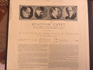 Beethoven - Quatuor Capet - 10e Quatuor En Mi Bémol Majeur