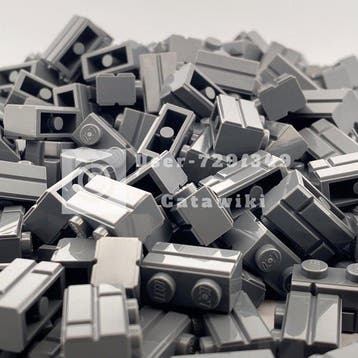 Lego - 100 * Masonry Bricks - Dark Bluish gray - 2020+, Nieuw