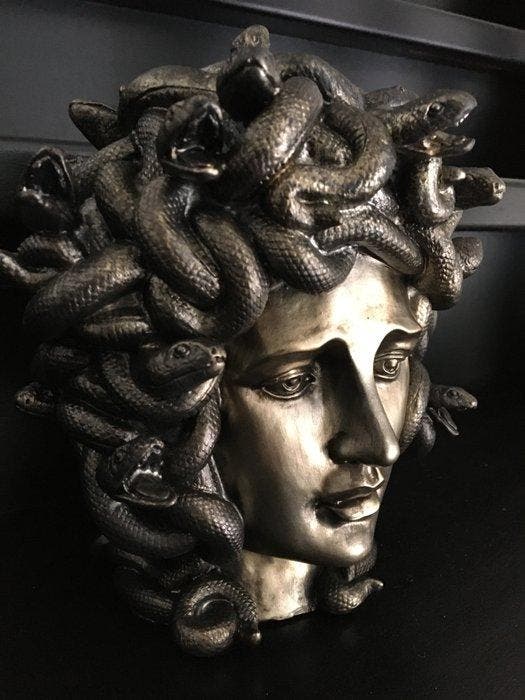 Beeld, MEDUSA - 20 cm - Resin, Antiek en Kunst, Curiosa en Brocante
