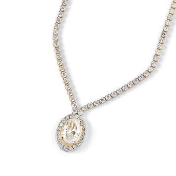 Statement ketting - 14 karaat Geel goud - 2.69ct. tw.