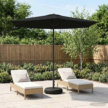 vidaXL Tuinparasol met voet 270 x 270 cm Polyester, Verzenden, Nieuw