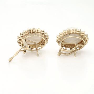 Oorbellen - 14 karaat Geel goud - Diamant, Nieuw