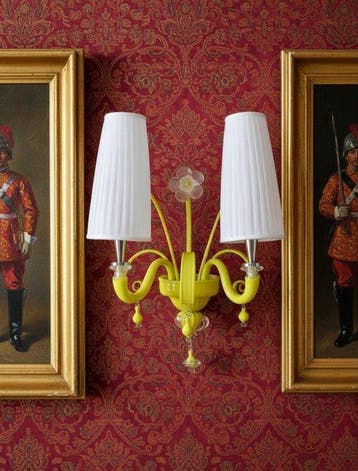 Wandkandelaar (2) - Murano-glas - Nieuwe