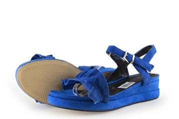 Tamaris Sandalen in maat 37 Blauw, Kleding | Dames, Tamaris, Sandalen of Muiltjes, Zo goed als nieuw, Verzenden