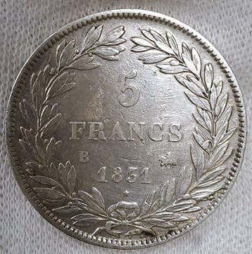 France. Louis Philippe I. 5 Francs 1831-B, Rouen (Sans prix