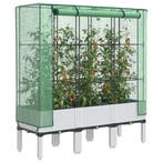 vidaXL Plantenbak verhoogd met kashoes 120x40x140 cm, Verzenden