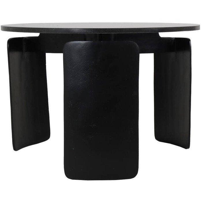Bijzettafel - Aluminium - Moderne zwarte tafel, Antiek en Kunst, Kunst | Designobjecten