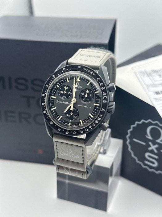 Omega x Swatch - Mission to Mercury - Sans prix de réserve -, Handtassen en Accessoires, Horloges | Heren