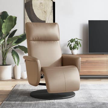 vidaXL Fauteuil verstelbaar met voetensteun kunstleer, Verzenden