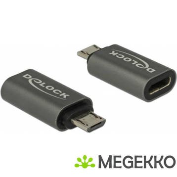 Delock 65927 Adapter USB 2.0 Micro-B male naar USB Type-C, Verzenden, Nieuw