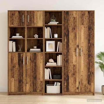 vidaXL Dressoir Oud hout 40 x 41 x 185 cm Bewerkt hout, Huis en Inrichting, Kasten | Dressoirs, Verzenden, Nieuw