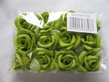 Mini Foam Roos Lemon Zelfklevend 2 cm Pak, Nieuw