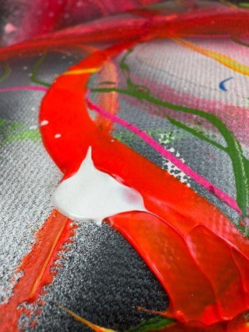 Natalia Schäfer - Fireworks - XXL abstract, neon.