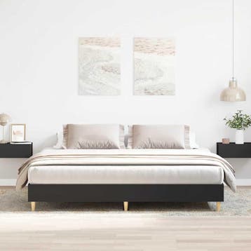 vidaXL Bedframe matras zonder matras 200x200 cm spaanplaat, Verzenden, Nieuw