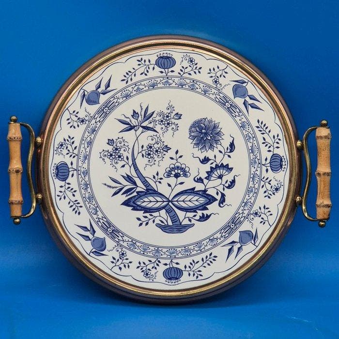 Klassisches Serviertablett – Porzellan mit, Antiek en Kunst, Curiosa en Brocante