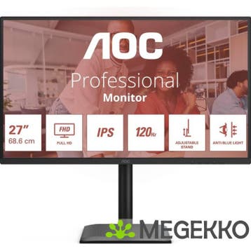 AOC Professional 27E4U 27  Full HD 120Hz IPS Monitor, Informatique & Logiciels, Moniteurs, Verzenden