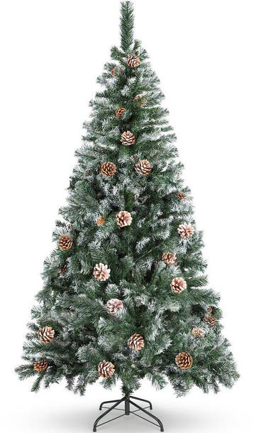 Kerstboom met sneeuw - Kunstkerstboom - 180 cm - Met standaa, Verzenden, Nieuw