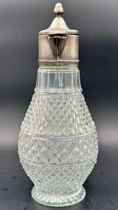 Drinkset - Kristal, Legering - Een karaf clarete, Antiek en Kunst, Curiosa en Brocante