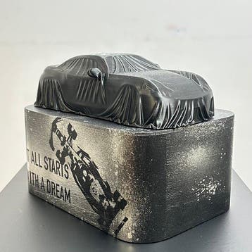 Daluxe Art - 1999 • “Covered Car Dream” Sculpture –