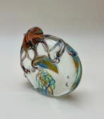 sculptuur, ***Pieuvre & Méduse*** - 12.5 cm - Glas