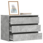 vidaXL Ladekast 80x41x58 cm bewerkt hout betongrijs, Verzenden, Nieuw