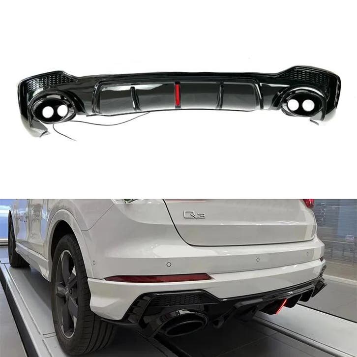 Carnamics Diffuser | Audi Q3 18- 5-d | RS-Style zwart glanze, Auto-onderdelen, Carrosserie, Nieuw, Verzenden