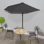 vidaXL Balkonparasol half met aluminium paal 270x144 cm, Verzenden, Nieuw