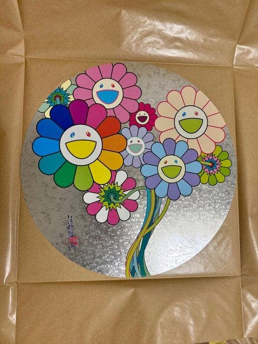 Takashi Murakami (1962) - Re: Flowers for Algernon, Antiek en Kunst, Kunst | Designobjecten