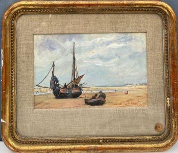 Jane Dubaut (1885-1970) - Paysage Marine - Bateaux (vendu