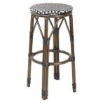 Barkrukken | Rotan/Aluminium | Zwart | Houtlook Frame |, Verzenden, Nieuw in verpakking