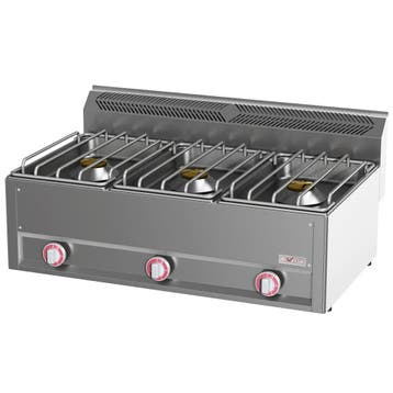 Fornuis | COOKING LINE 600 | Gas | 3 Branders (3x 8kW) |, Verzenden, Nieuw in verpakking