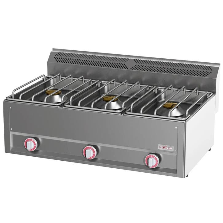 Fornuis | COOKING LINE 600 | Gas | 3 Branders (3x 8kW) |, Articles professionnels, Horeca | Équipement de cuisine, Envoi