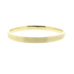 Vintage gouden slavenarmband; Maat M, Ophalen of Verzenden, Gebruikt, Overige kleuren, Goud