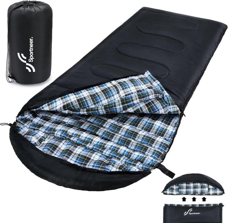 Sportneer Slaapzak 220x85cm | Retour Deal | Sla je slag, Caravanes & Camping, Sacs de couchage, Envoi