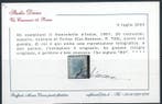 Royaume d’Italie - 20 c. bleu azur n° T26, bon centrage., Gestempeld